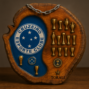 Tábua Rústica Personalizada - Cruzeiro + Kit Churrasqueiro